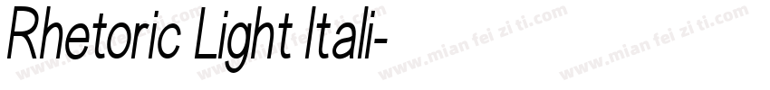 Rhetoric Light Itali字体转换
